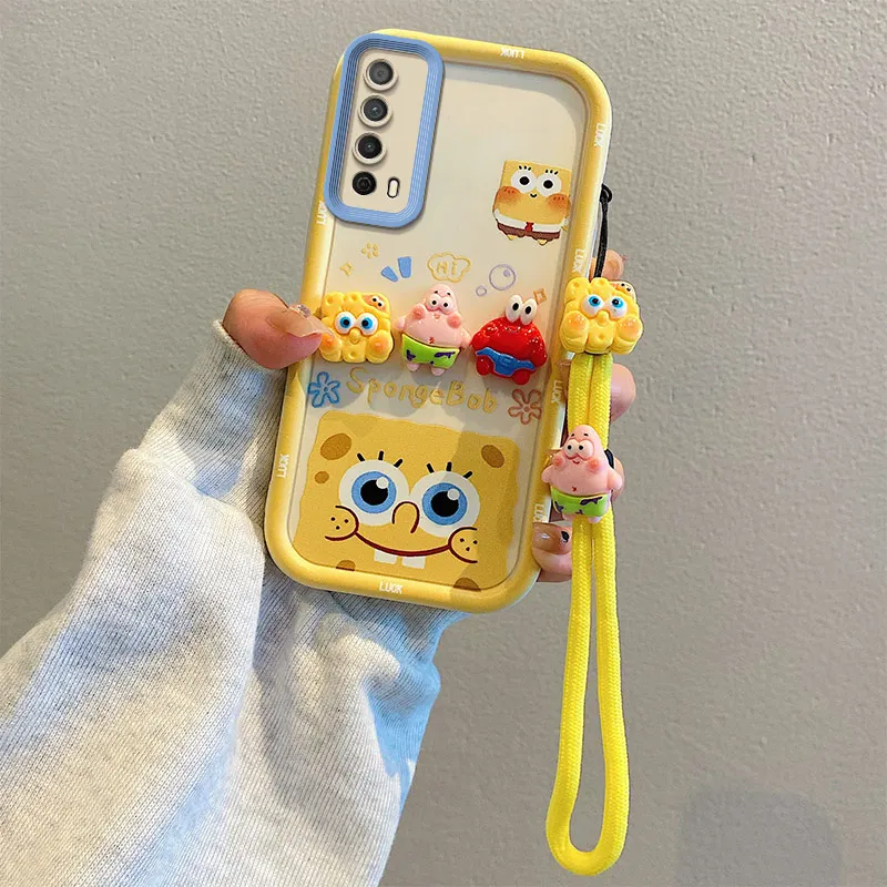 Для Huawei P Smart Z 2021 Y7a Y9 Prime 2019 милый мультяшный Губка Боб Патрик Стар игрушечный