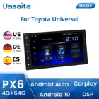 Автомобильный радиоприемник Dasaita 2 Din для Toyota Corolla Auris Fortuner Innova 2015 2016 2017 2018 2019 стерео Android 11 DSP мультимедийный плеер