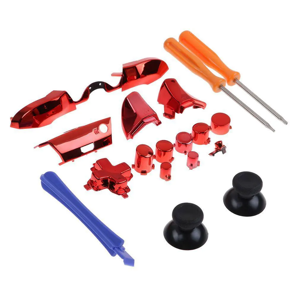 

Full Kit Tool Game Buttons Replacement Controller Accessory Set Unique Small Repair 3.5mm Jack Plating Parts For Xbox One Elite