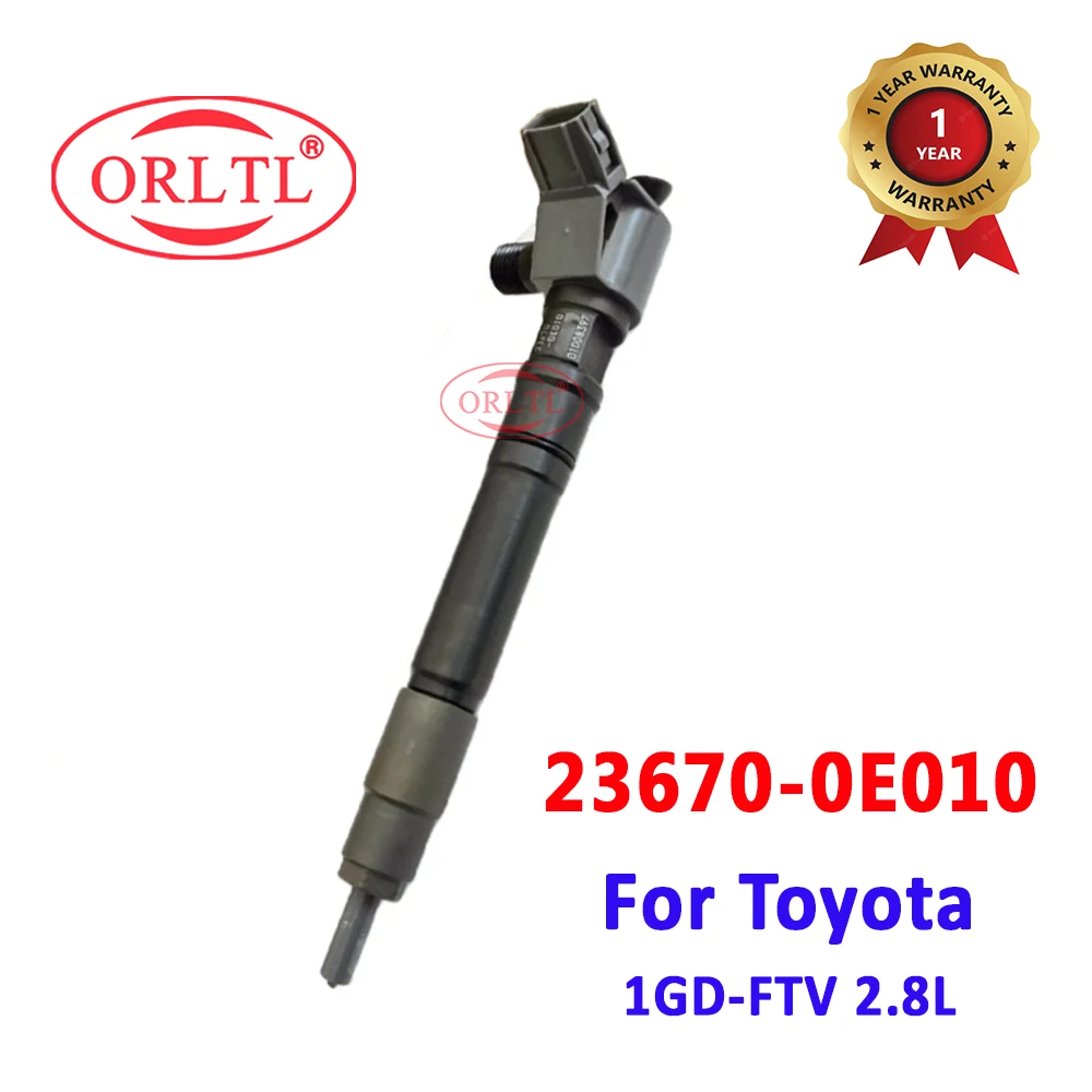 

ORLTL 23670-0E020 Новый инжектор дизельного топлива 23670-0E010 сопло 236700E010 для TOYOTA HILUX REVO 1GD-FTV 2.8L 236700E020