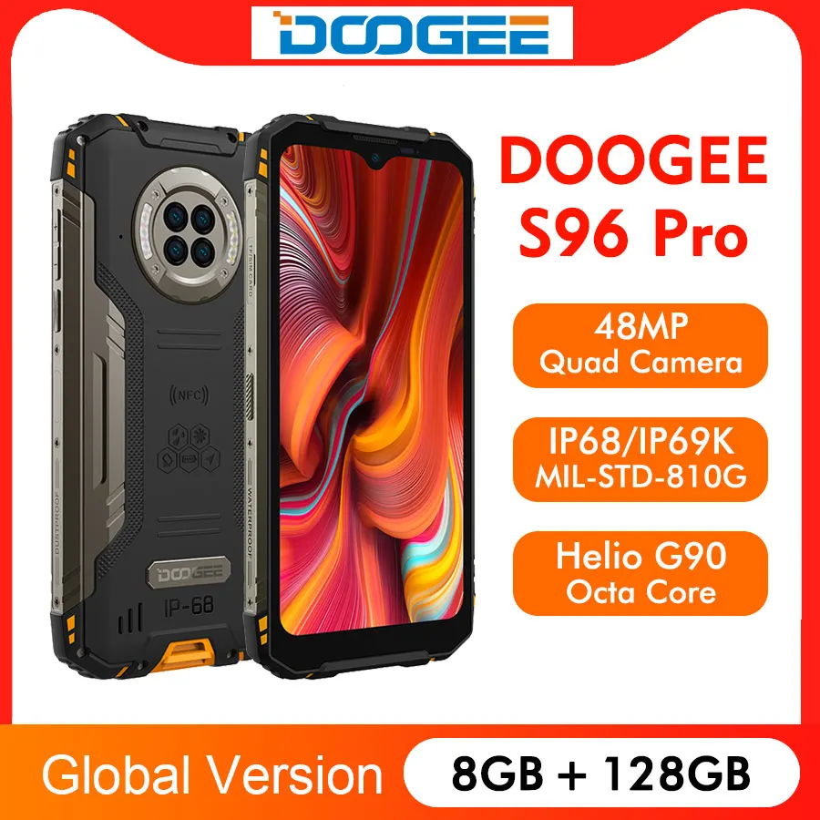Смартфон DOOGEE S96 Pro 48 МП камера 20 инфракрасное ночное видение экран 6 22 дюйма