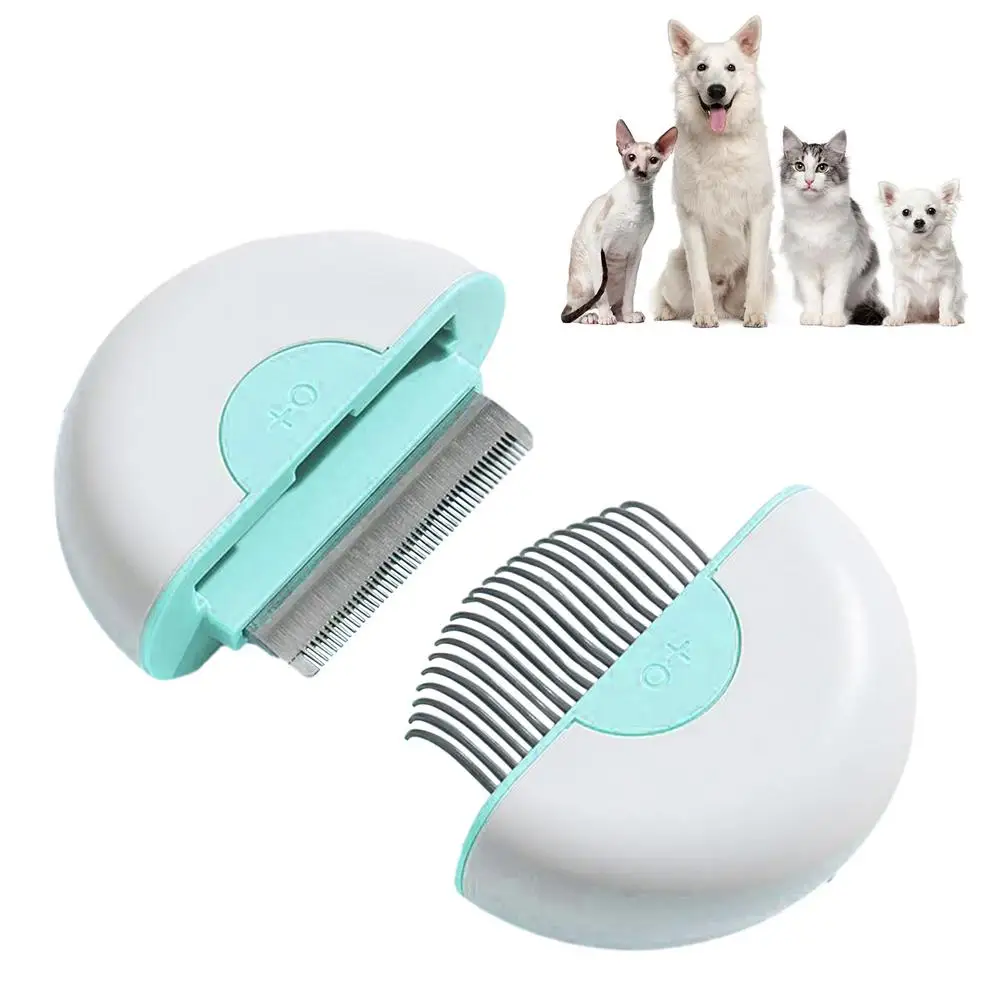 

Cat Comb Pet Hair Removal Massaging Shell Comb Soft Deshedding Brush Grooming Shedding Matted Fur Remover Massage Dematting Tool