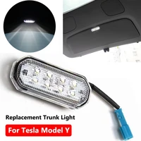 led trunk light for tesla model y 2022 lighting upgrade lamp bulbs kit foot well lights car accessories