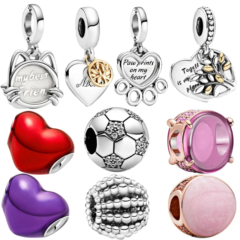 

Браслет Mybeboa из настоящего серебра 925 пробы с бусинами двухцветное семейное дерево