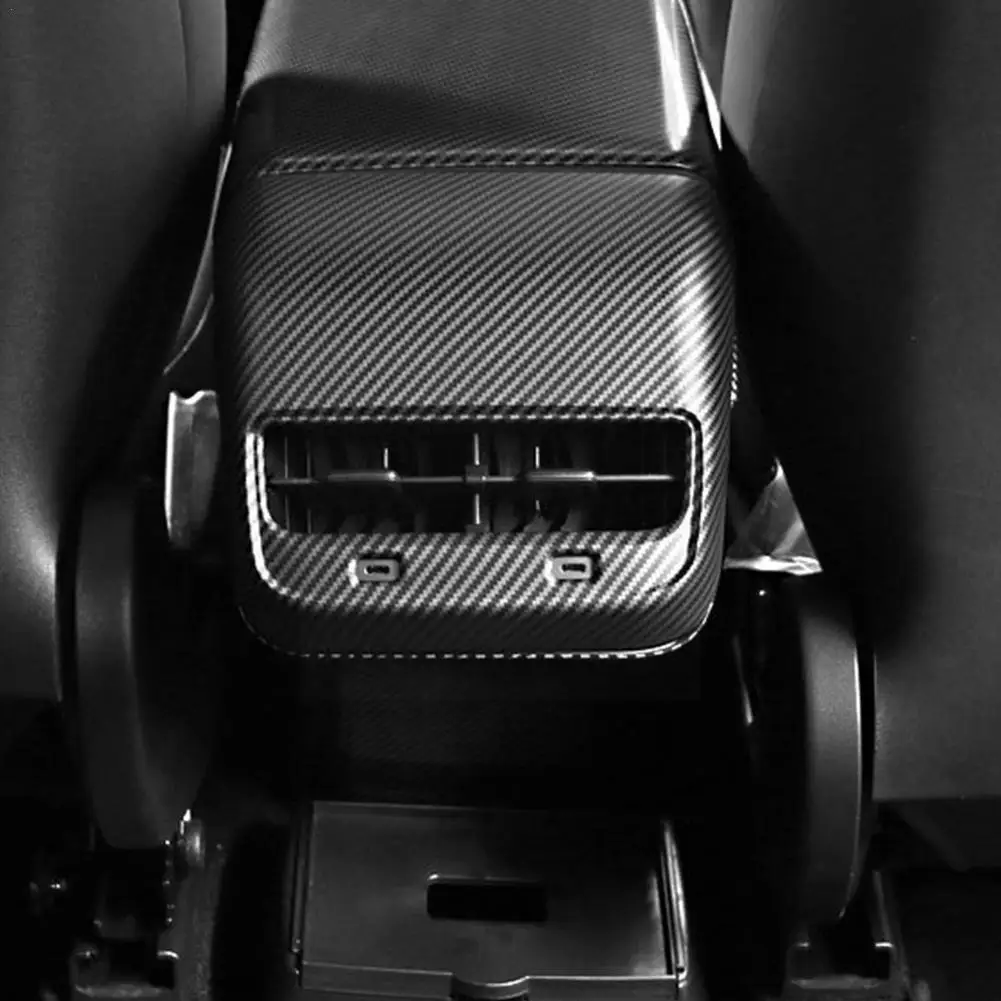 

Матовое углеродное волокно для модели 3 интерьер автомобиля задняя крышка выпускного отверстия для модели Y аксессуары O4q5