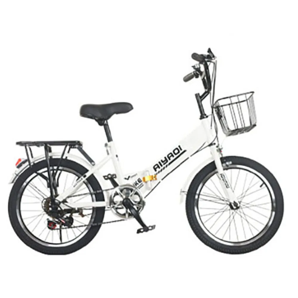 

Children Bicycle 18 Inch Folding Bicycle Carbon Steel Frame Variable Speed Anti Slip Wear Resistant Tires Light Travel To Work