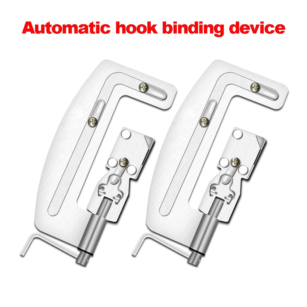 

1PC High Quality Semi Automatic Fishing Hooks Line Tier Machine Portable Stainless Steel Fish Hook Line Knotter Tying Bindin