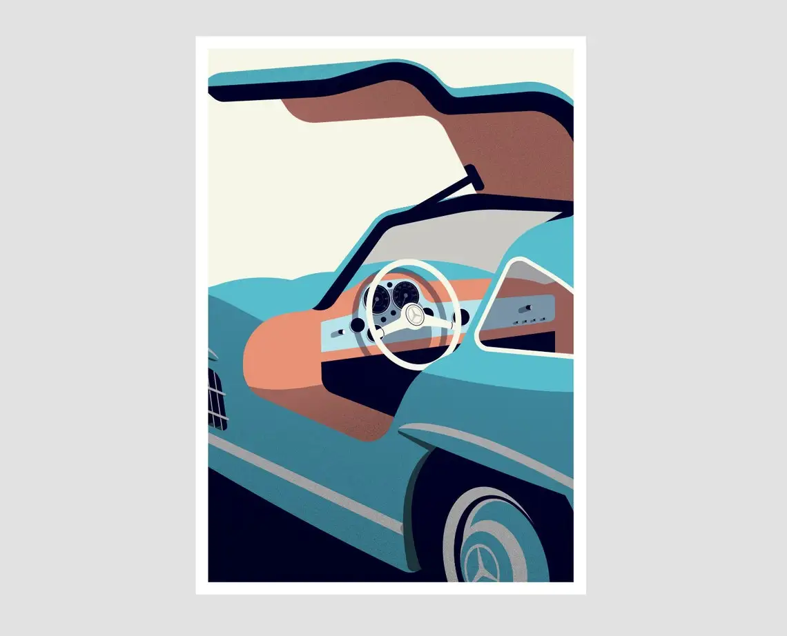 Фотообои с рисунком в стиле 80-х |