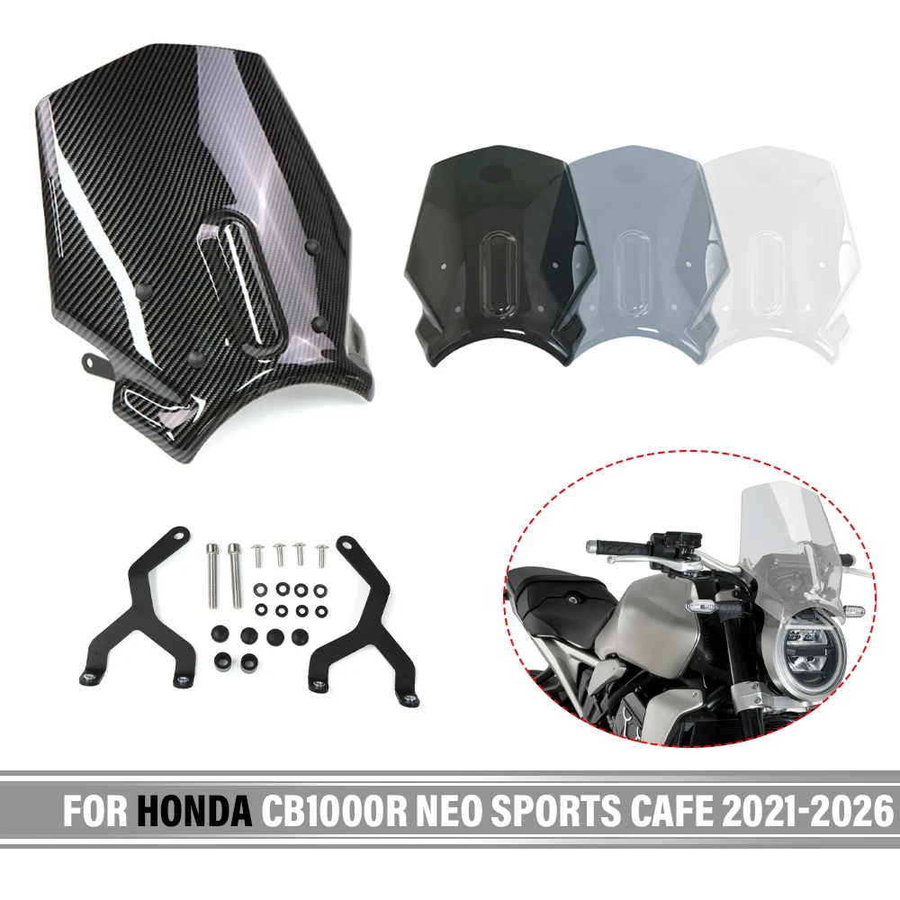 Фото Ветровое стекло/дефлектор для мотоцикла Honda CB1000R CB 1000R Black Edition/Neo Sports Cafe 2021-2026, аксессуары для мотоциклов №1