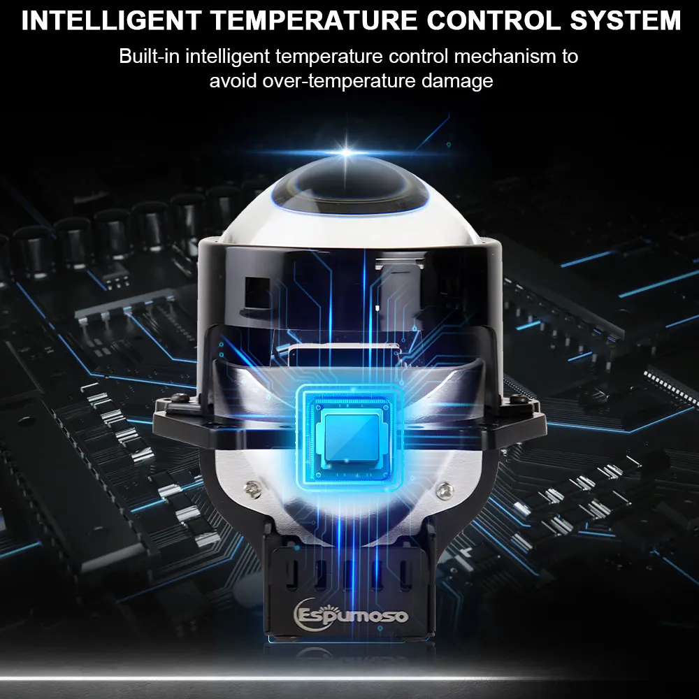 2 шт. трехдюймовые лампы для автомобильных фар 200 Вт 6000K