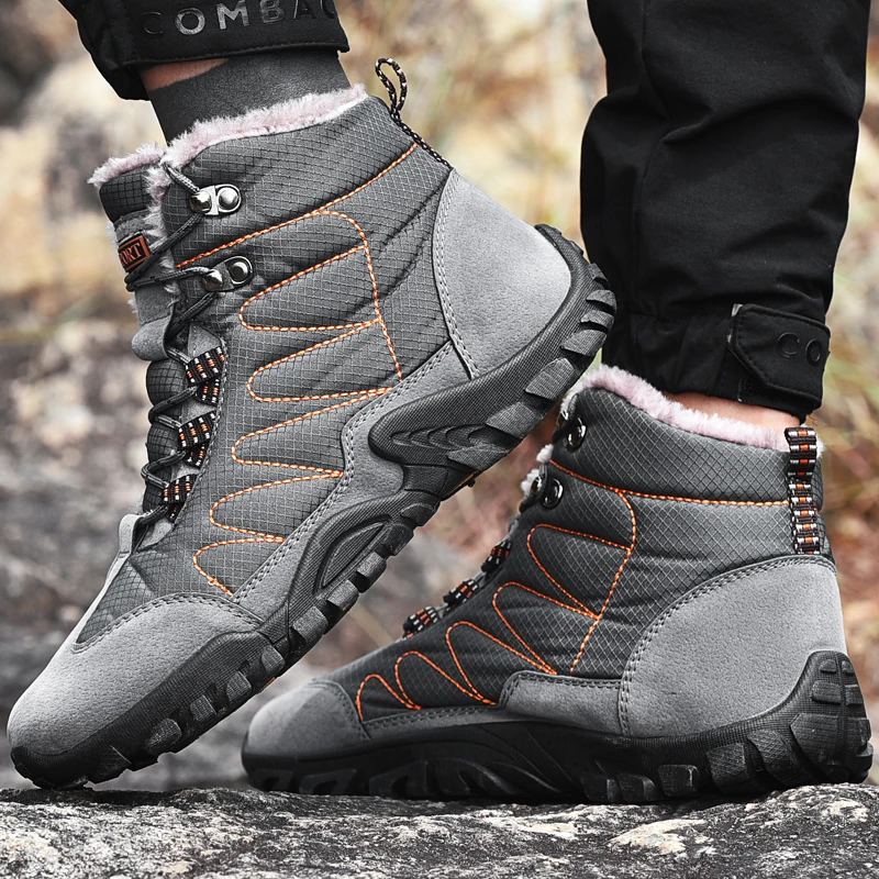 Men's Hiking Shoes Autumn Winter Non-slip Fashion Outdoor Camping Hiking Anti-slip Training Shoes