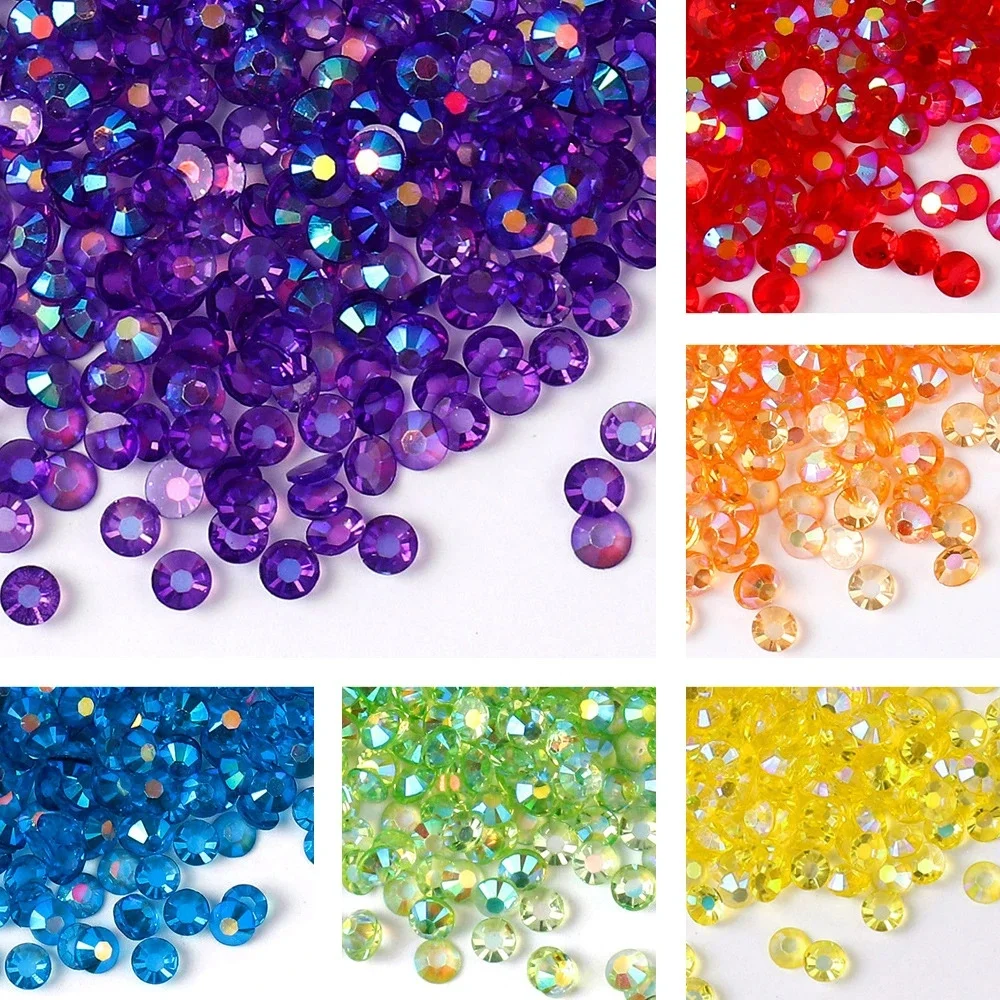 

2/3/4/5/6mm resin flat bottom diamond AB color diamond DIY handmade clothing bag shoes hat key mobile phone accessories drill
