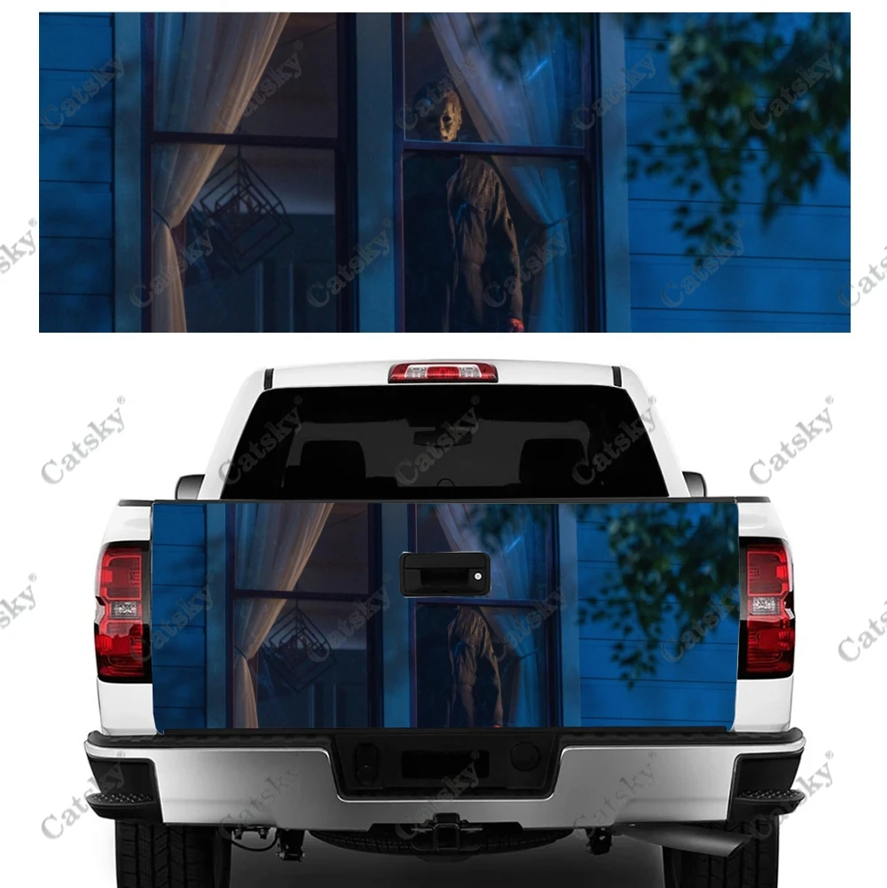 Наклейка на автомобиль Майкл Майерс модификация заднюю часть грузовика подходит