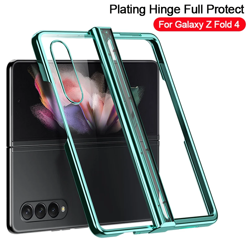 

Шарнирный защитный чехол для Samsung Galaxy Z Fold 4 5G, ультратонкий прозрачный противоударный чехол с покрытием для Samsung Z Fold4