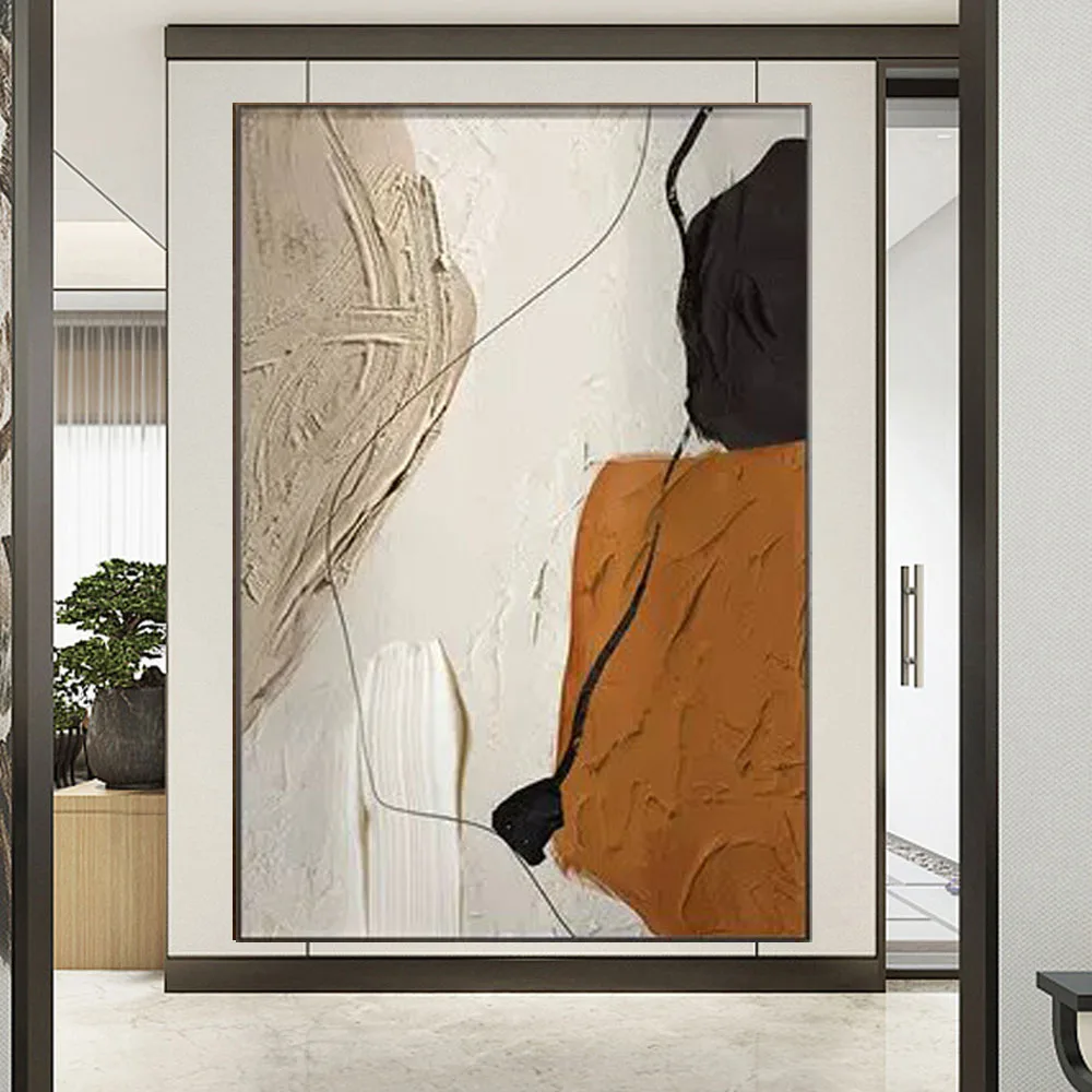 

Pure Handmade Canvas Oil Painting Abstract Modern Fashion Minimalist Living-Room Porch Bedroom Room Decoration Art Wall Home Pos
