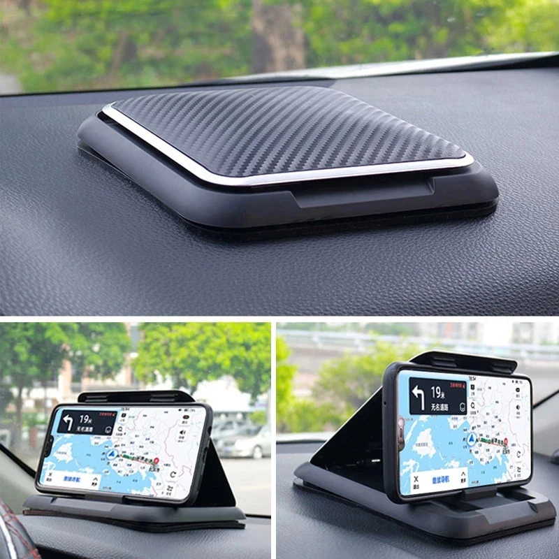 

Universal Car Dashboard Phone Holder Anti-Slip Silicone Suction Pad Portable Car Cell Phone Support Mount Interior Accessories