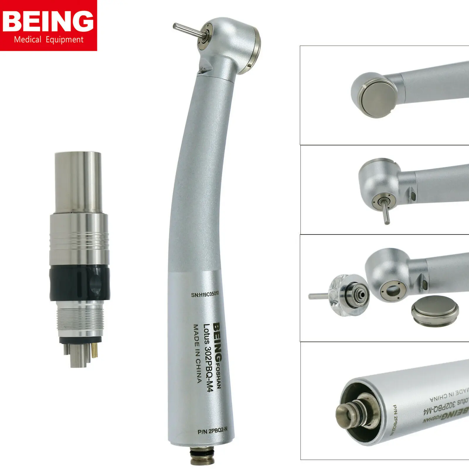 BEING Dental Fiber Optic High Speed Handpiece Fit NSK Machlite Phatelus Coupling