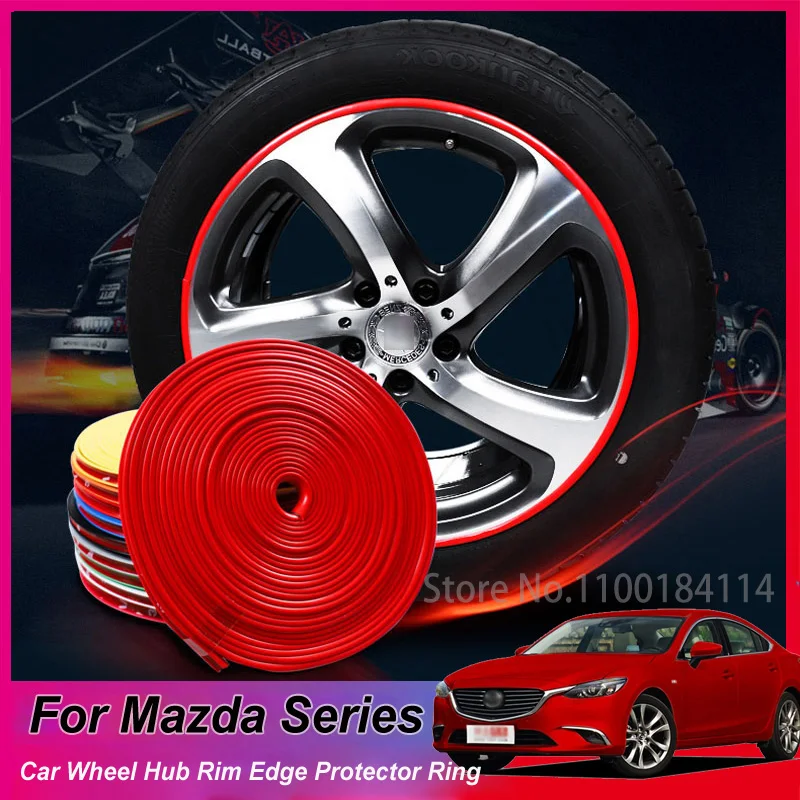 

8M Pro Car Wheel Rim Protector Roll New Styling IPA RimbladesTire Trim Vehicle Decoration Defcals For Mazda