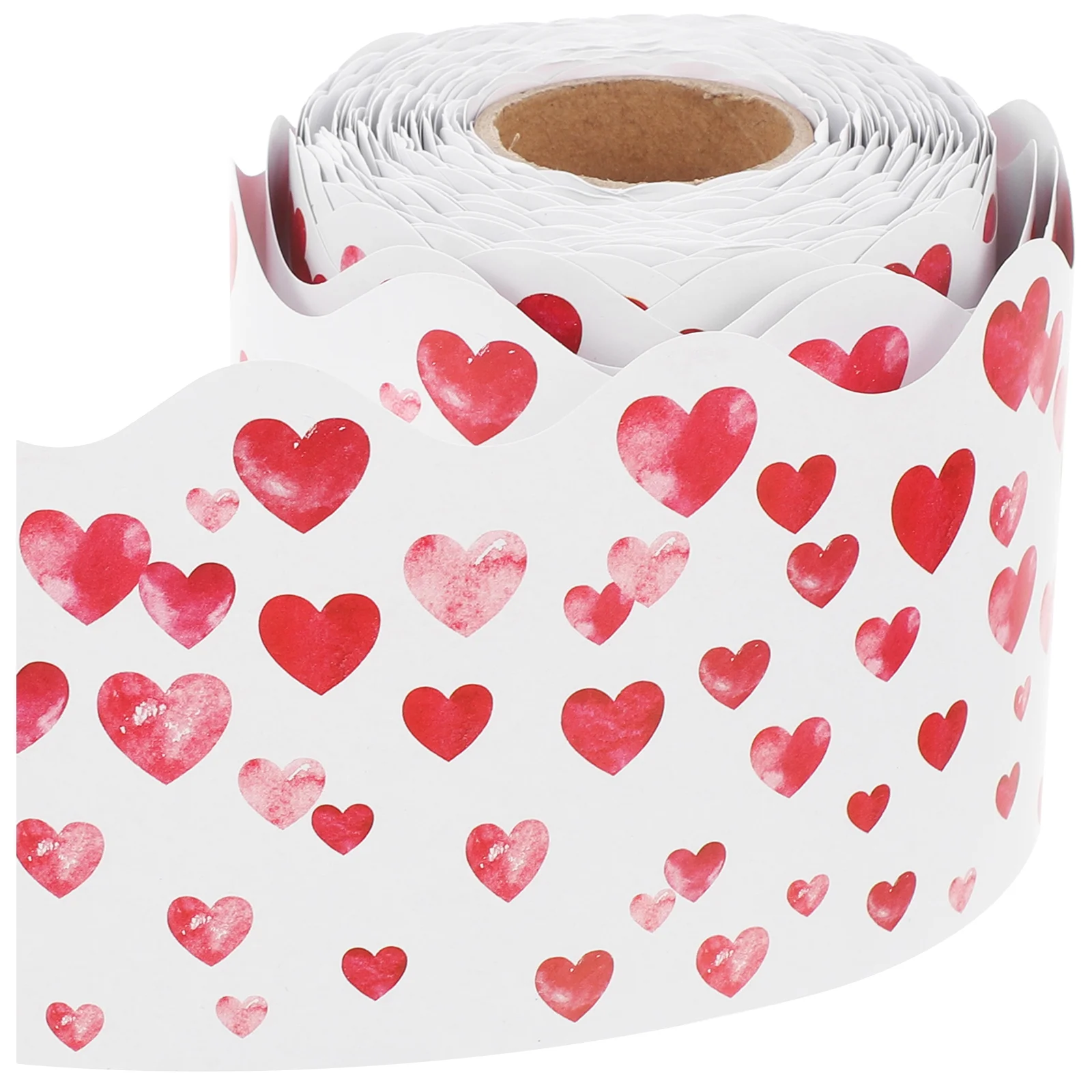 

Border Stickers Heart Decorations Bulletin Board Trim Heart-shaped Coated Paper Borders