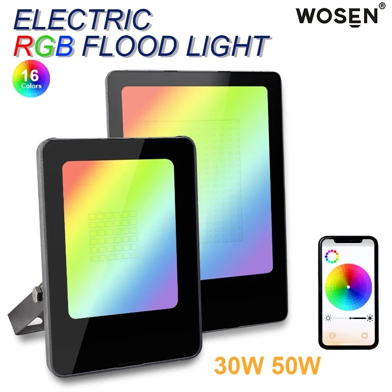 

Светодиодный RGB прожектор 30 Вт, 50 Вт, 100 Вт для вечерние щений и улицы