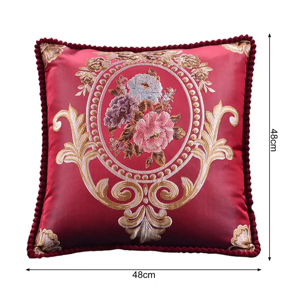 Квадратная декоративная наволочка для диванной подушки 48 х48 см