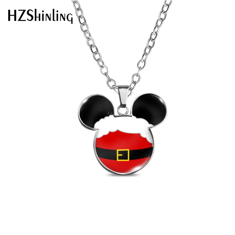2022 Счастливого Рождества ожерелье в форме головы Микки Мауса подвеска модные