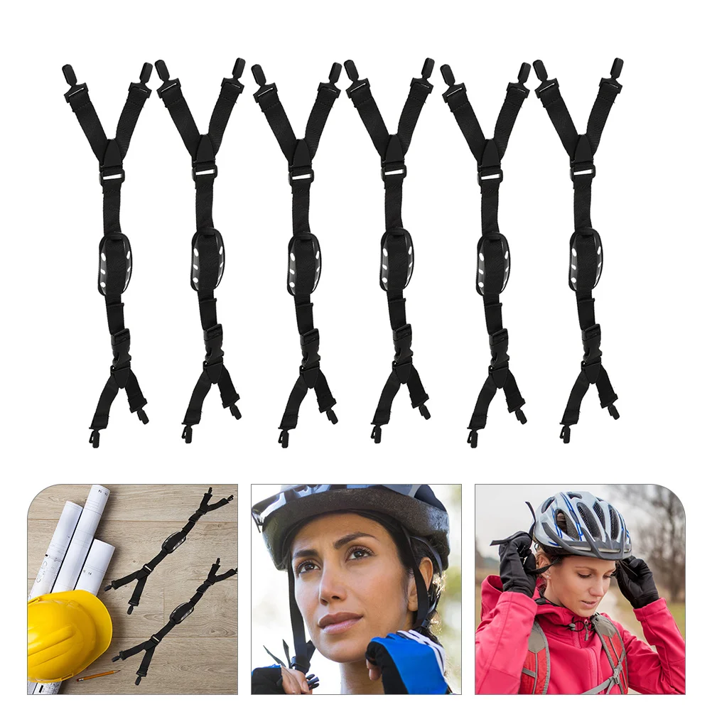 

6 шт. ремень безопасности для подбородка, ремешок для подбородка, белый ремешок для капота, аксессуары для подбородка, строительные фрагменты