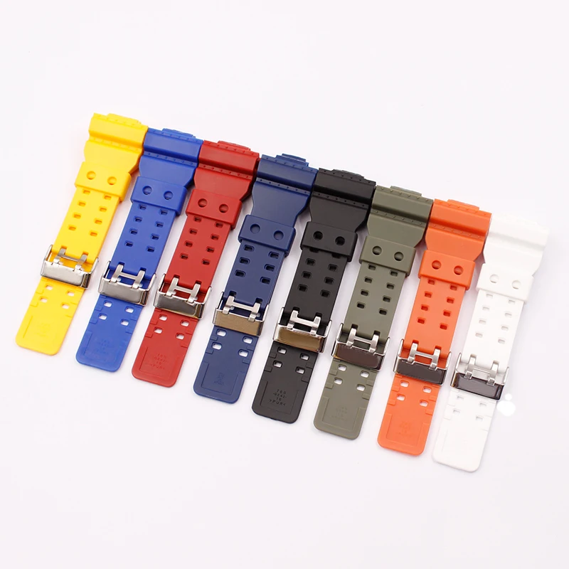 Watch Accessories For Casio G-shock GD120  100  110  100C Resin Strap Case Kit Men's waterproof sports watch belt