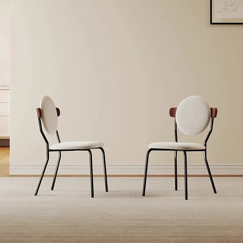 Модный уникальный обеденный стул в скандинавском стиле кожаный для кемпинга