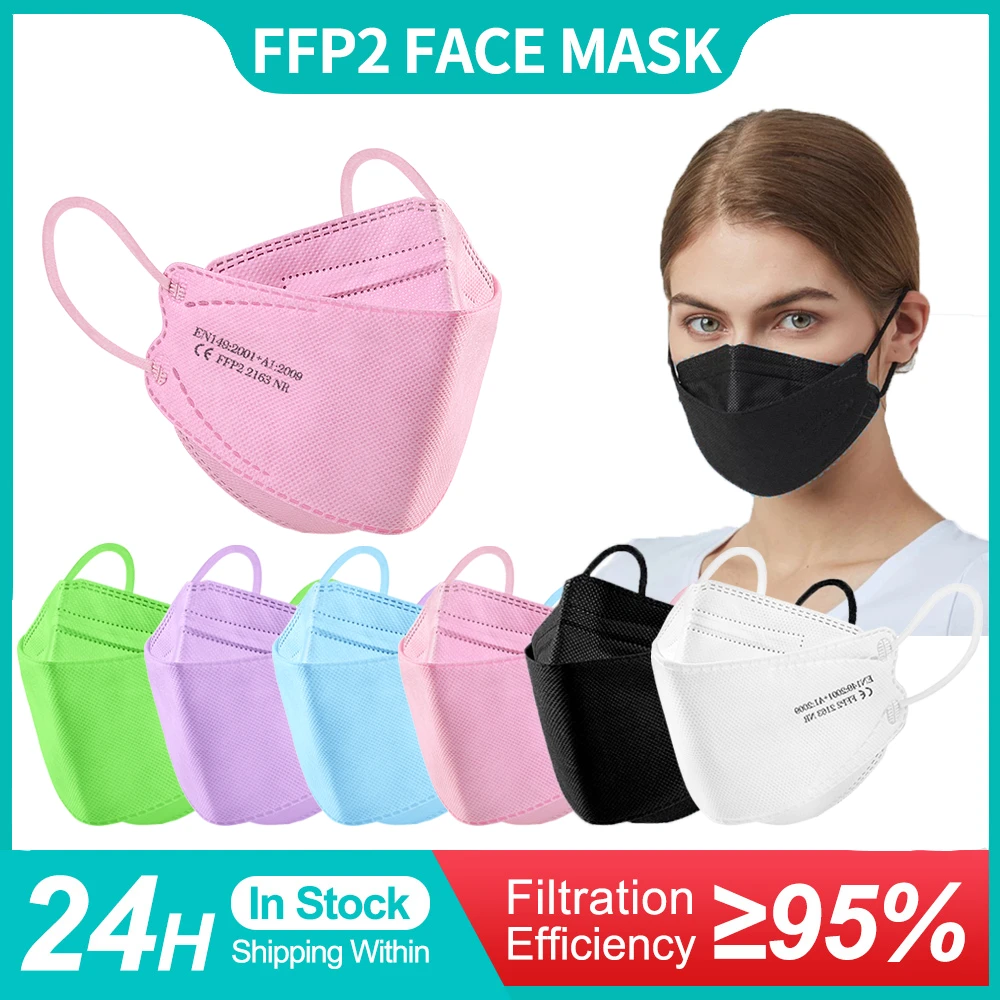 

KN95 Fish Mask ffp2 mascarillas certificadas españa 4 ply mascarilla fpp2 homologada ffp2 color ce ffp2mask kn 95 Masque FFPP2