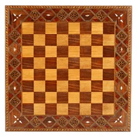 gift home big size handmade solid wood chess board 45x45 cm elegant patterned handy bright surface hediyelik quality