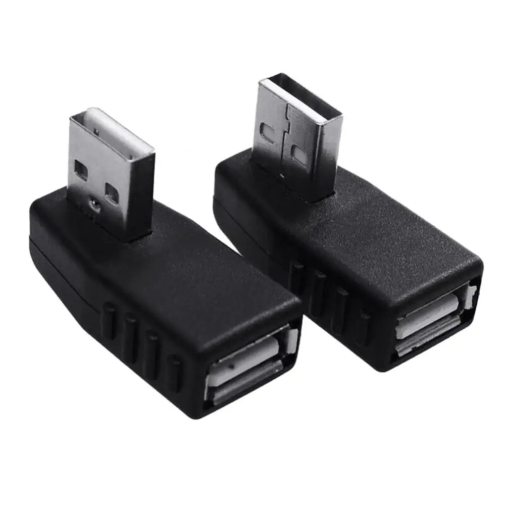 

Адаптеры USB 2,0 правый + левый угол 90 градусов штекер-гнездо для ноутбука и ПК