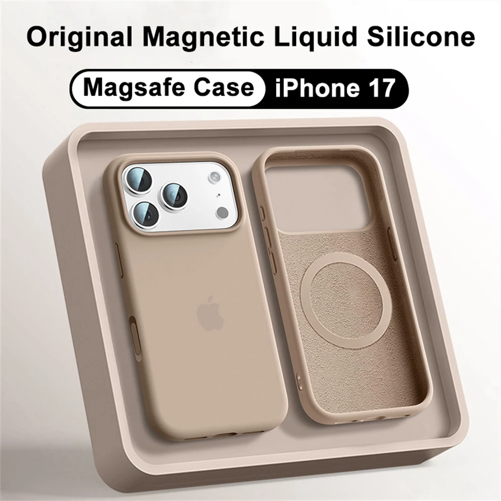 Оригинальный официальный силиконовый чехол для Magsafe для iPhone 16, 17, 13, 15, 14 Pro Max с логотипом, чехол для Apple iPhone 14 15 Pro Cover (art.: 3920d19c7bb8a) - 3920d19c7bb8a