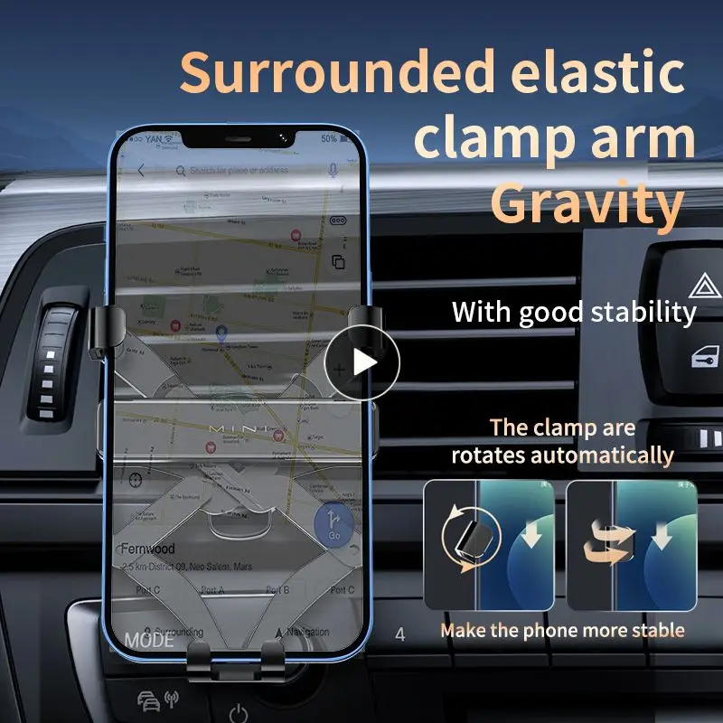 

Держатель для смартфона, вращающийся на 360 градусов, выдвижной Универсальный гравитационный автомобильный держатель, автомобильные аксессуары