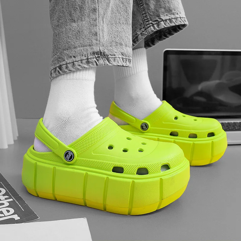 

Platform Sandals Summer Women Slippers Wedges Design Sandals Outdoor Clogs Thick Street Beach Slippers Flip Flops Garden Shoes