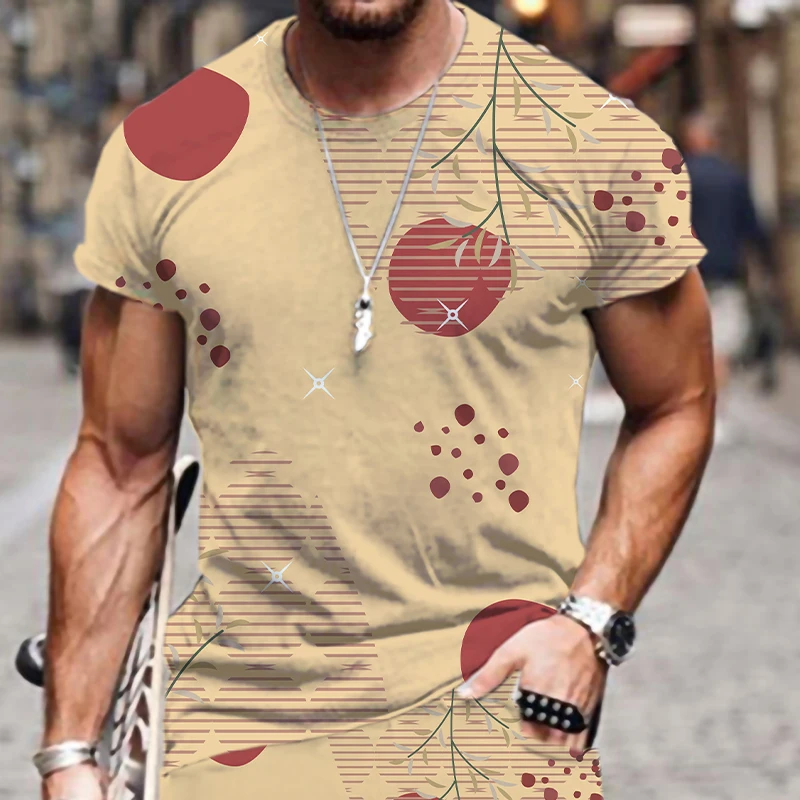 

Забавные мужские футболки, спортивные костюмы, топы с круглым вырезом, новинка 2022, роскошная пляжная летняя футболка большого размера, одеж...