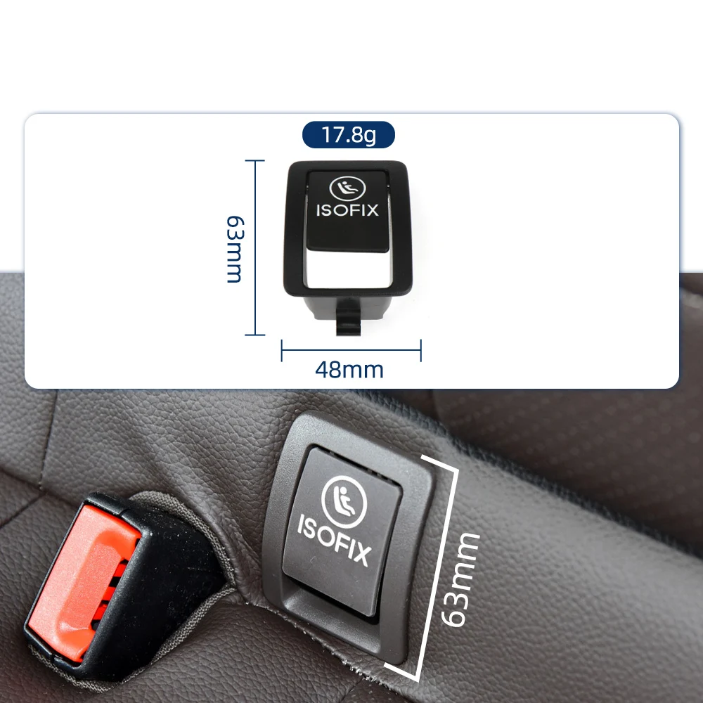 Фото Накладка на кнопку ISOFIX для автокресла, защитная крышка для заднего сиденья для Mercedes-Benz GLC W253 2015-2021 №4