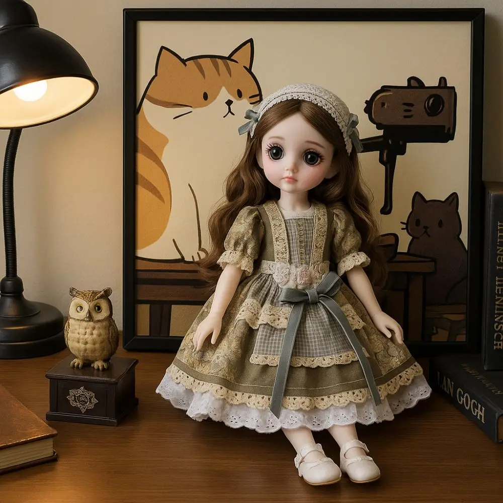 Фото 1/6 SD 30 см Bjd Doll с одеждой Привлекательные глаза с париком Макияж Принцесса Одеваются BJD Куклы с шаровым шарниром Элегантный №5