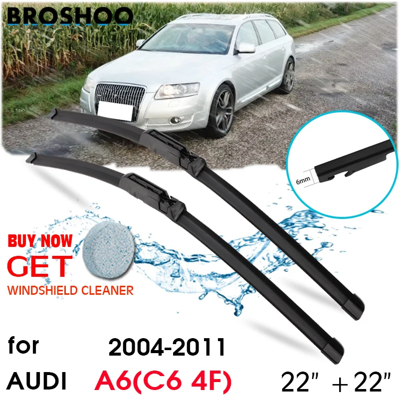 

Car Wiper Blade Front Window Windscreen Windshield Wipers Blades Claw Auto Accessories For Audi A6 (C6 4F) 22"+22" 2004-2011