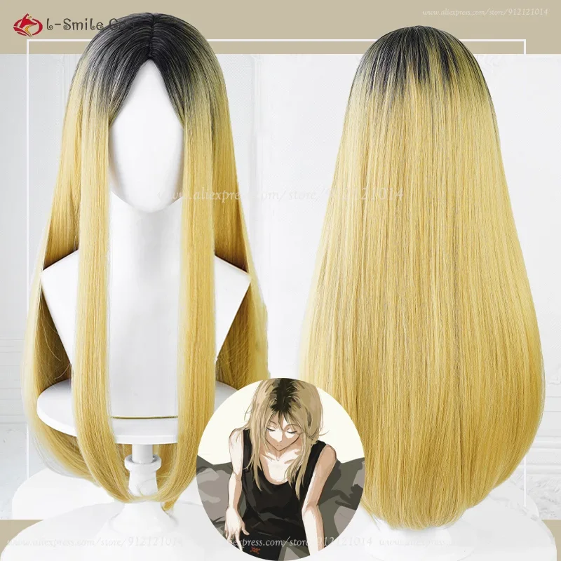 Хайкю!! Женский парик для косплея Kozume Kenma парики 70 см золотой черный Cos аниме