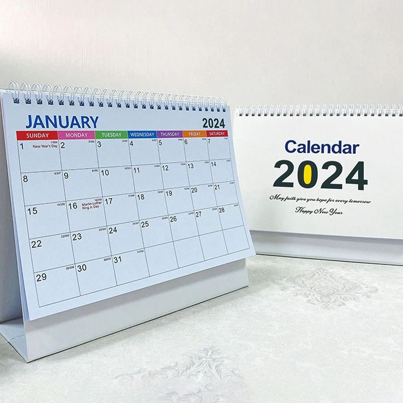 

2024 Calendar Book Tearable Calendars DIY Journal Planner Decoration Material Paper Stickers Office Supplies