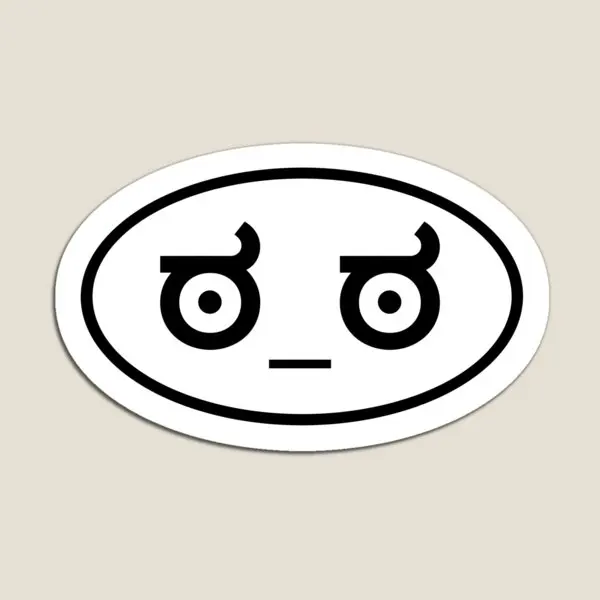 

The Look Of Disapproval Oval Euro C Magnet for Fridge Organizer Colorful Holder Stickers Toy Cute Refrigerator Decor Children