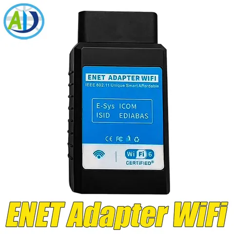 OBD2 ENET WiFi для BMW ICOM F/G Series OBD2 Ethernet-кодировочный разъем для BimmerCode, Bootmod3, xDelete, MHD OBD2 ENET WIFI-адаптер