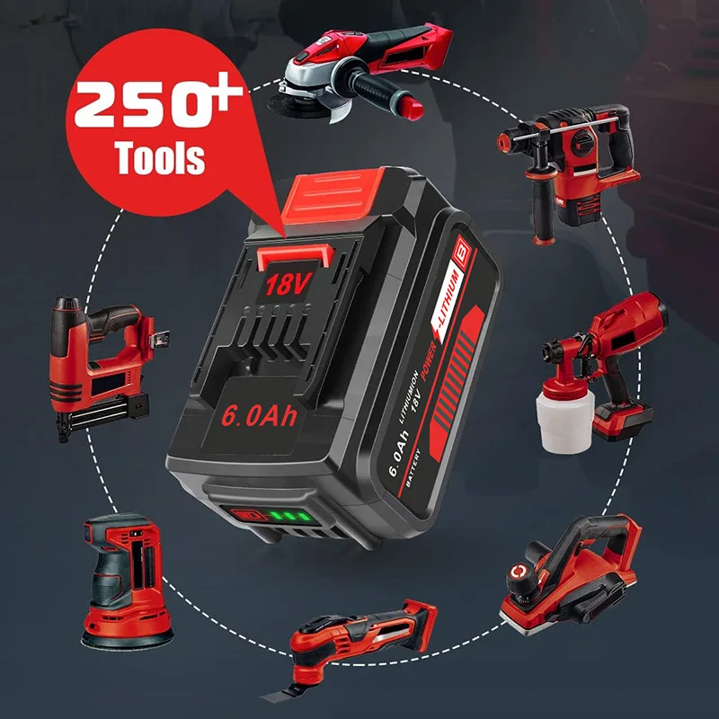 Индивидуальный аккумулятор для электроинструмента емкостью логотипа литиевой