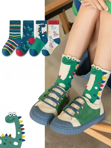 Детские носки хлопок динозавры 5 пар