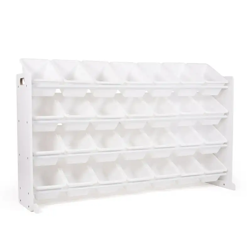 

Cambridge Mega Toy Storage Organizer with 28 Storage Bins, White