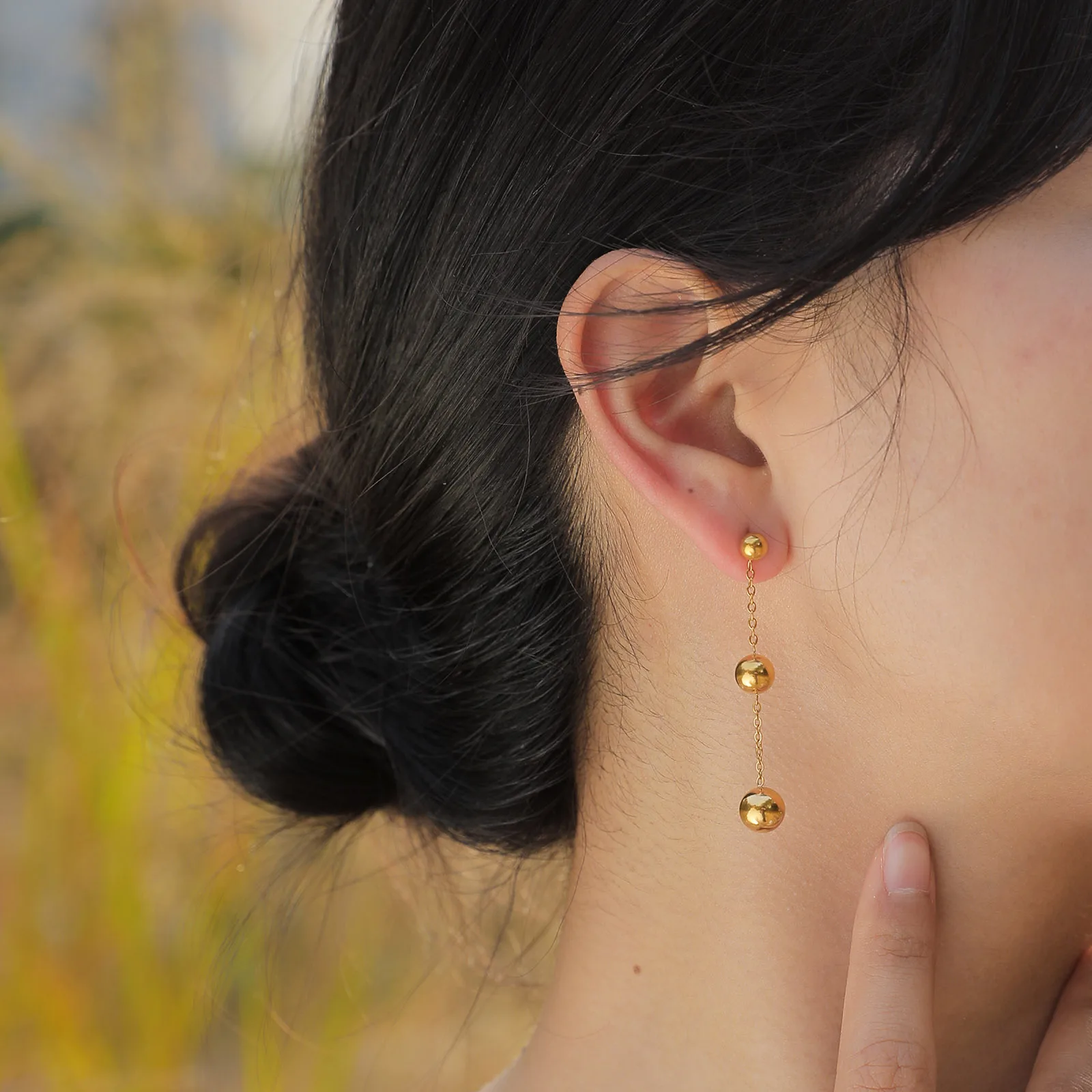 Изящные Висячие Серьги-Подвески из бисера эффектные серьги-гвоздики с