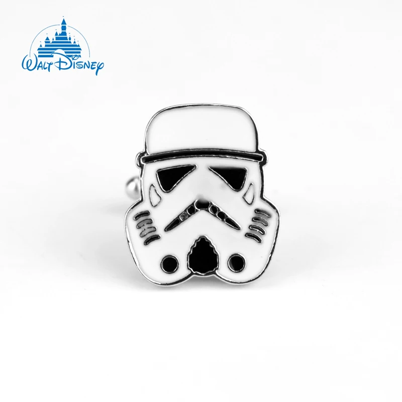 

Disney Sci-fi Movie Star Wars Imperial Stormtrooper The Storm Troops Cufflinks Trendy White Cufflinks Accessories Gifts For Fans