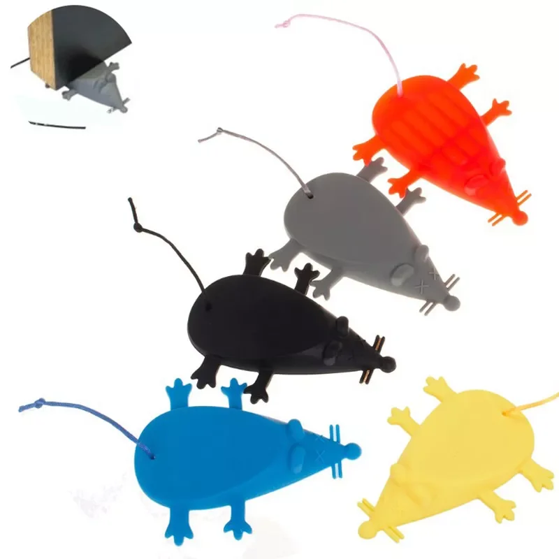 

Stop personality Door Stoppers Security Guard 1 Pcs Home Improvement Hardware Gates Doorway Silicone Mouse Shape
