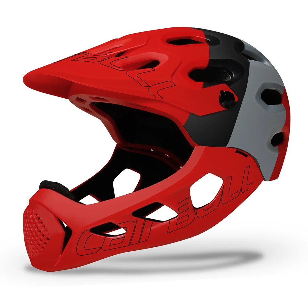 

CAIRBULL Cycling Helmet Full Face Mountain Bike Helets Adult OFF-ROAD Removable Visor Chin Rest Integrally-Molded EPS Ventilated